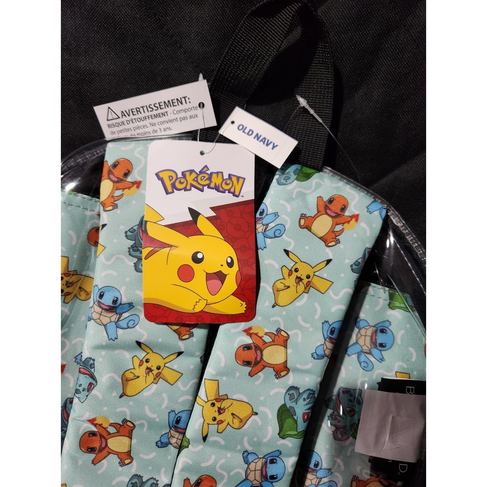 Pokemon Clear Backpack With Removable Sleeve Missing‎ Fun Pack - Picture 2 of 4